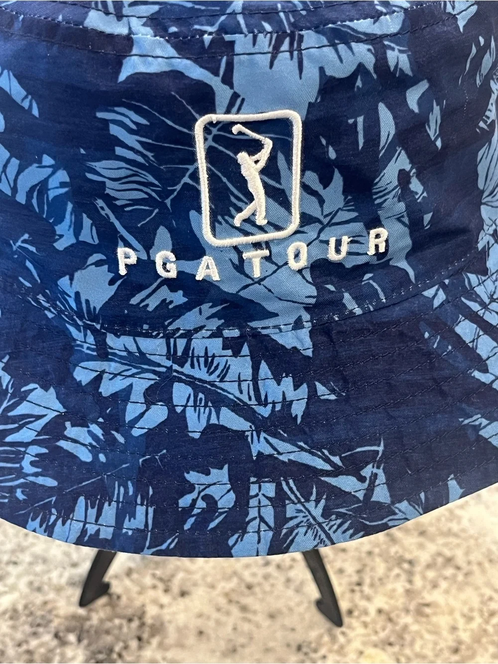 PGA Tour Reversible Bucket Hat Peacock / Dark Blue One Size